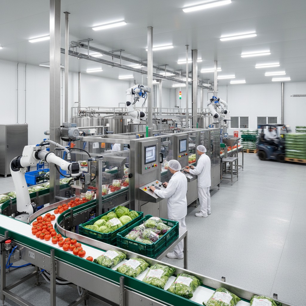 modifier l'image avec une ligne de production agro